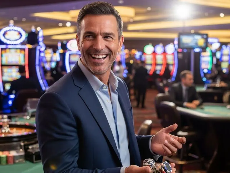 747 Apps Account Standing Smiling Casino Guest Z7live1.ph happy moment