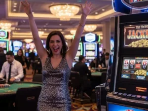 747 Live Gaming Standing Happy Chip Holder winning excitement