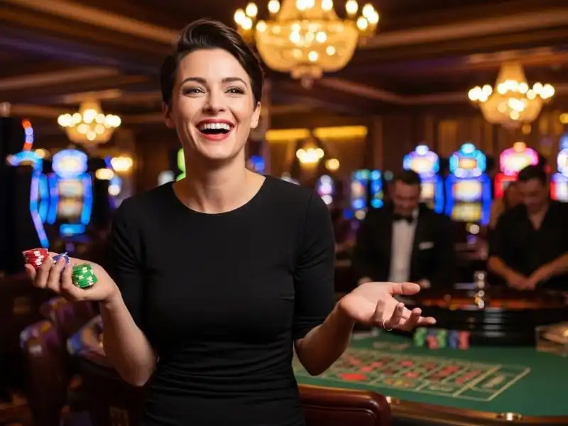 747live PH Standing Happy Chip Holder casino success