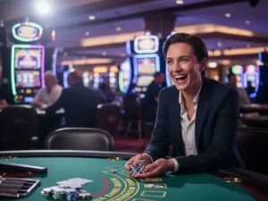 JILI Slot Games Smiling Person Holding Baccarat Cards Z7live1.ph joy