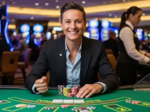 PAGCOR Licensed Casinos Smiling Person Holding Baccarat Cards Z7live1.ph fair gaming