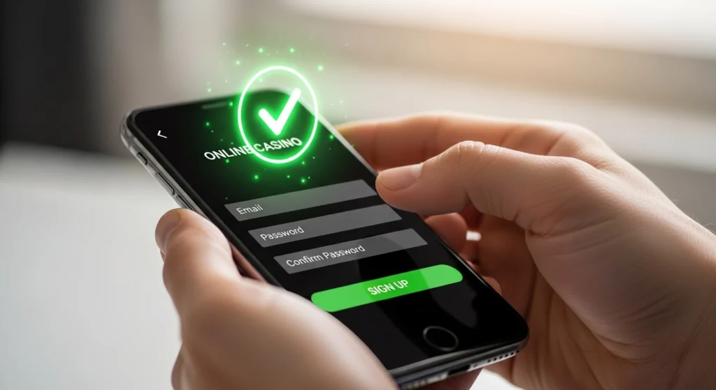 Step-by-step registration for 777 pub online casino account.