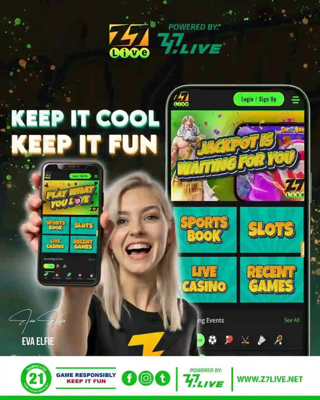 Guides on responsible casino play at Z7Live, reminding players to keep it cool and keep it fun